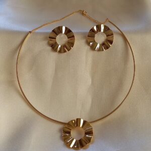 Conjunto Choker e Brinco Martelada